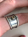 Citrine Cigar Band size 9