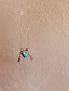 Turquoise Initial Necklace